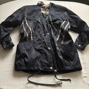 BT2 Braetan Vintage Metallic Black Gold Windbreaker Jacket L | Retro Chic
